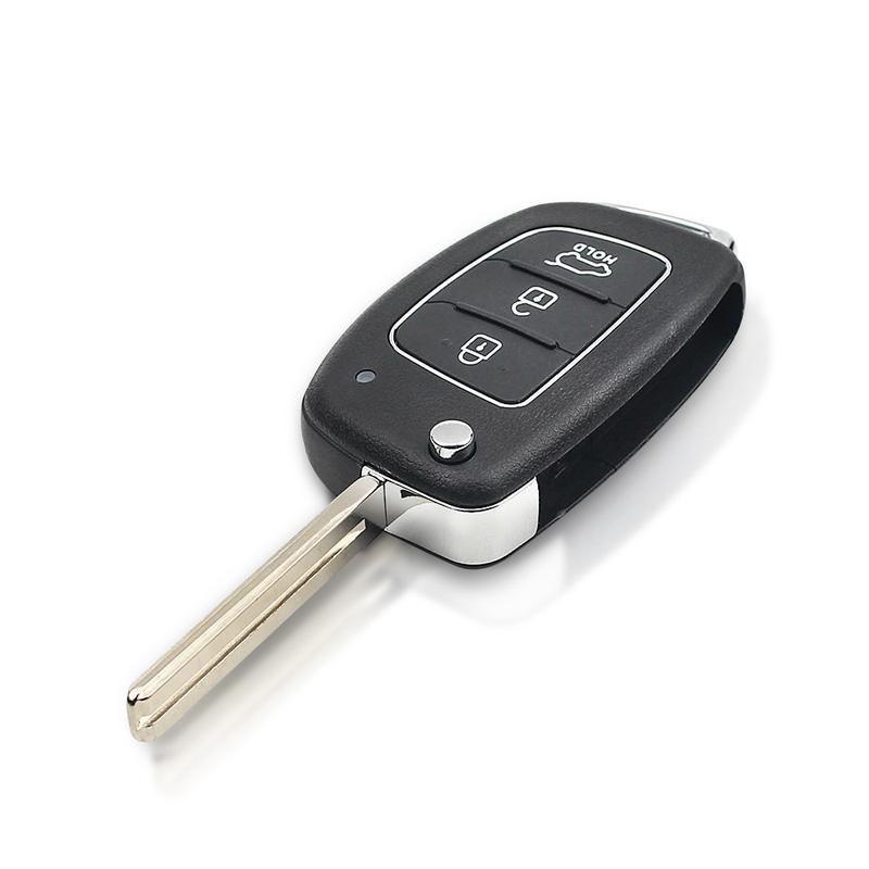 KEYYOU 3 Buttons For Hyundai IX35 IX25 IX45 Santa Fe 433MHz ID46 Chip Folding Flip Remote Car Key Control TOY40 Blade