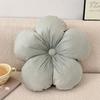 Solid color floral pillow, soft cotton floral cushion, used for sofas, beds, chairs, and home decor