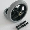 2Pcs 6/7/8in Wheelchair Front Wheel Replacement Universal Caster Wear-resistant Solid Tire Wheel Smooth Easy To Install