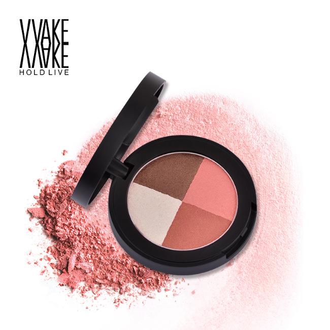 4-Color Eyeshadow Palette: Smoky & Nude Earth Tones, Matte Finish (H67)