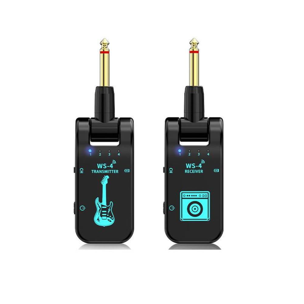 For Guitar Transmitter and Receiver 40M Low Latency Transmission HiFi Audio AUTO Connect Compatible Speaker Amplifier