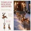 Waterproof Reindeer Pathway Light Swirling Effect Landscape Lighting Christmas Reindeer Light  Lawn