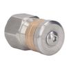 Pressure Washer Nozzle Stainless Steel Brass Compact Mini Drain Sewer Nozzle for Hot and Cold Water 5000 PSI G3 8in