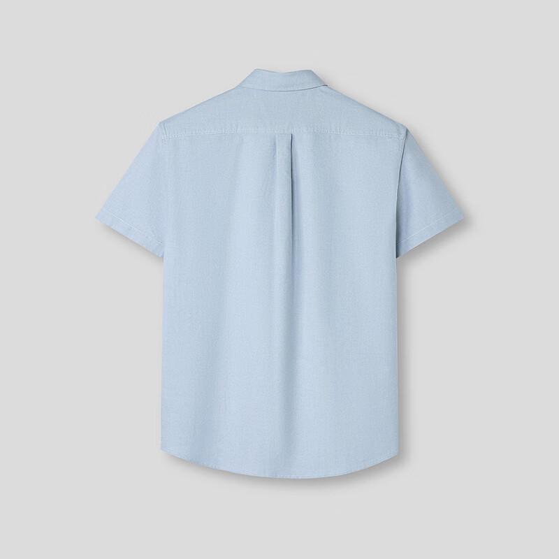 HLA Men's Short Sleeve Pure Cotton Business Casual Shirt
