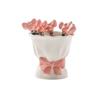 Bowknot Ceramic Fruit Forks Set Creative Solid Color Ceramic Fruit Forks Receipt Jar Ins Style Household