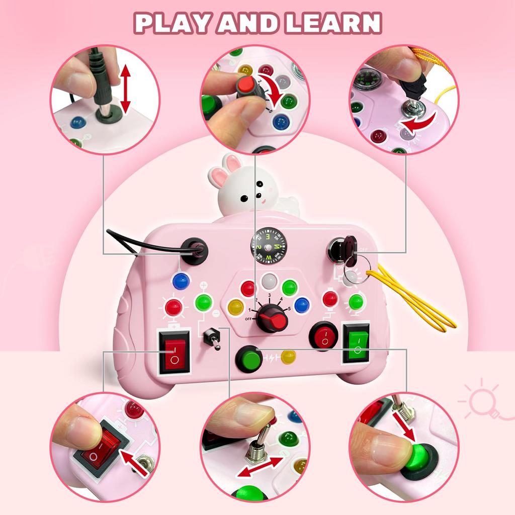 Children'S Puzzle Busy Machine Montessori Early Education Cognitive Game Hand Eye Coordination Fun Exploration Toy