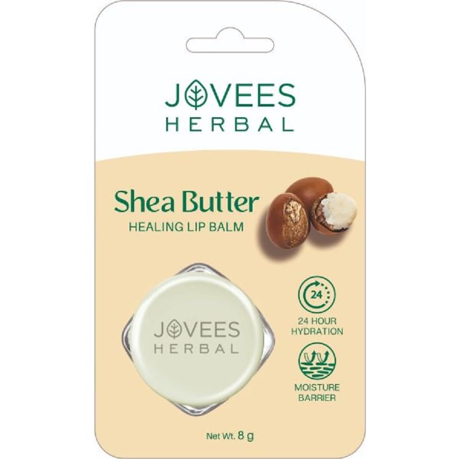 

Jovees Herbal Лечебный бальзам для губ с маслом ши 8 г Упаковка из 1 шт. для мягких, эластичных, увлажненных губ Увлажнение 24 часа
