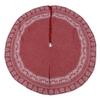 Knitted Christmas Tree Skirt Reusable Xmas Tree Stand Mat Floor Protector Home Party DecorationRed