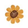 Creative Flower Decors Wall Clock With Built In Light Perfect For Bedrooms Living Room Battery Operated Wall Clock