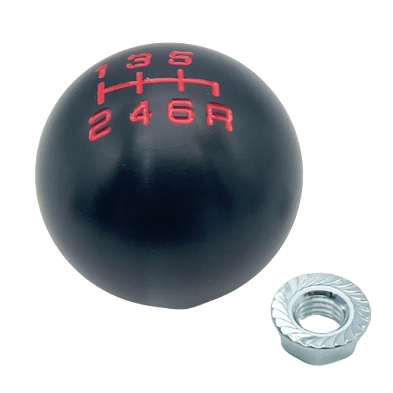 

TIGRE BLANC Универсальная ручка переключения передач МКПП Рычаг переключения передач Круглая Honda Алюминий Автомобиль Кастом M10 x P1.5 6 скоростей Черный чёрный