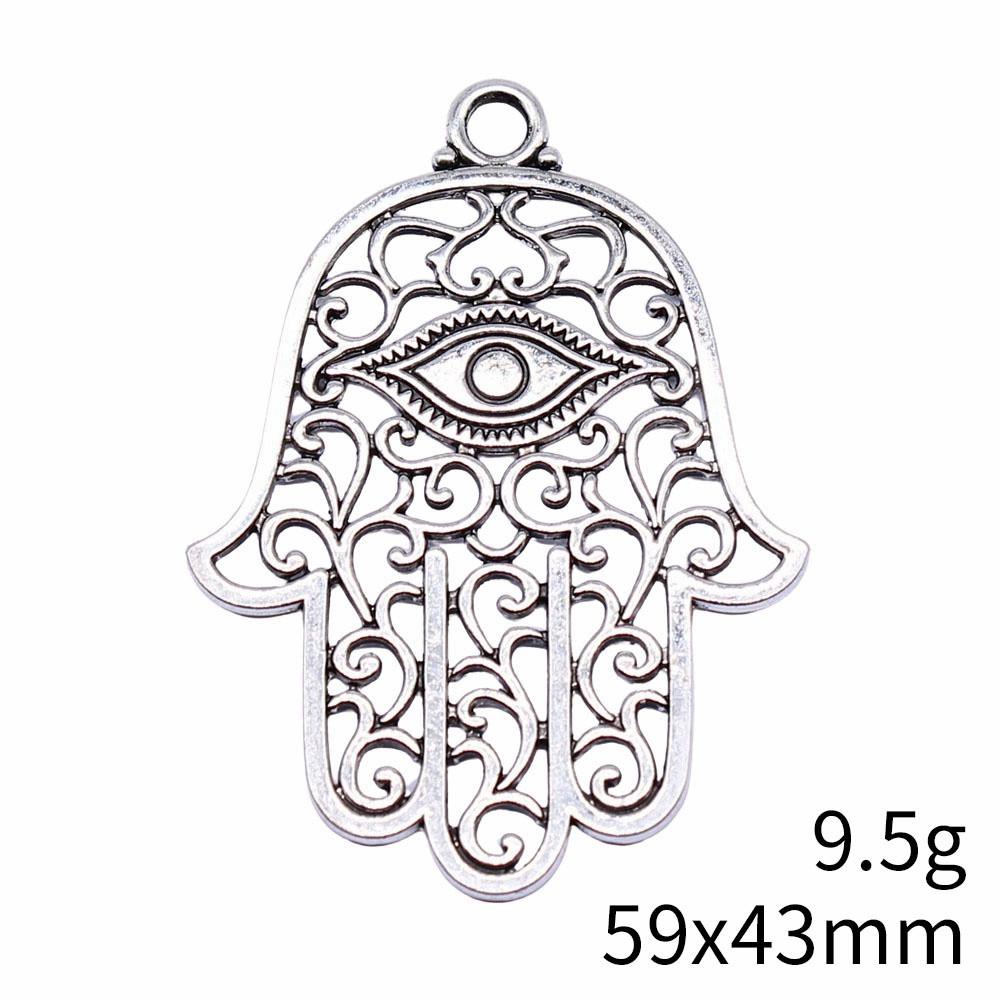NewArrivals Charms For Necklace Hamsa Hand Talisman Amulet Charms Pendant Biz Phone Pendant