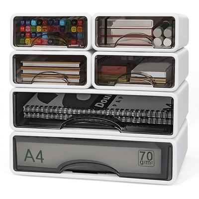 RAIN QUEEN Letter Case A4 Document Organizer, Small Item Storage Drawer, Document Tray, Desktop Tray, A5 Desk Storage Box, Stationery Storage, Dustpro