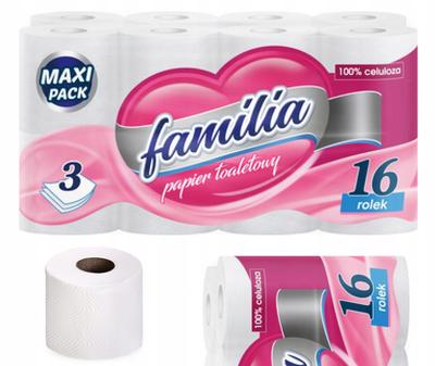 Delicate Toilet Paper 3 Layers 16 Rolls
