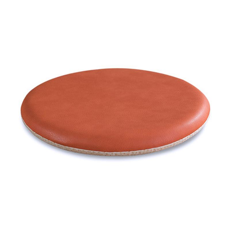 Cuscini per Seduta Sedia da Pranzo Portatile Stile Semplice per Interni, Ufficio Domestico, Cucina, Seduta Rotonda Solida in Pelle per Sedia