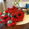 Fashion Rose Bouquet Blanket Finished Rose Nap Blanket Knitted Flower Blanket  Birthday Gift