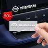 CEXDDH1 2/4Pcs Metal Car Window Wiper Stickers Emblem For Nismo Qashqai Juke J10 J11 Micra XTrail Leaf Pulsar Teana Accessories