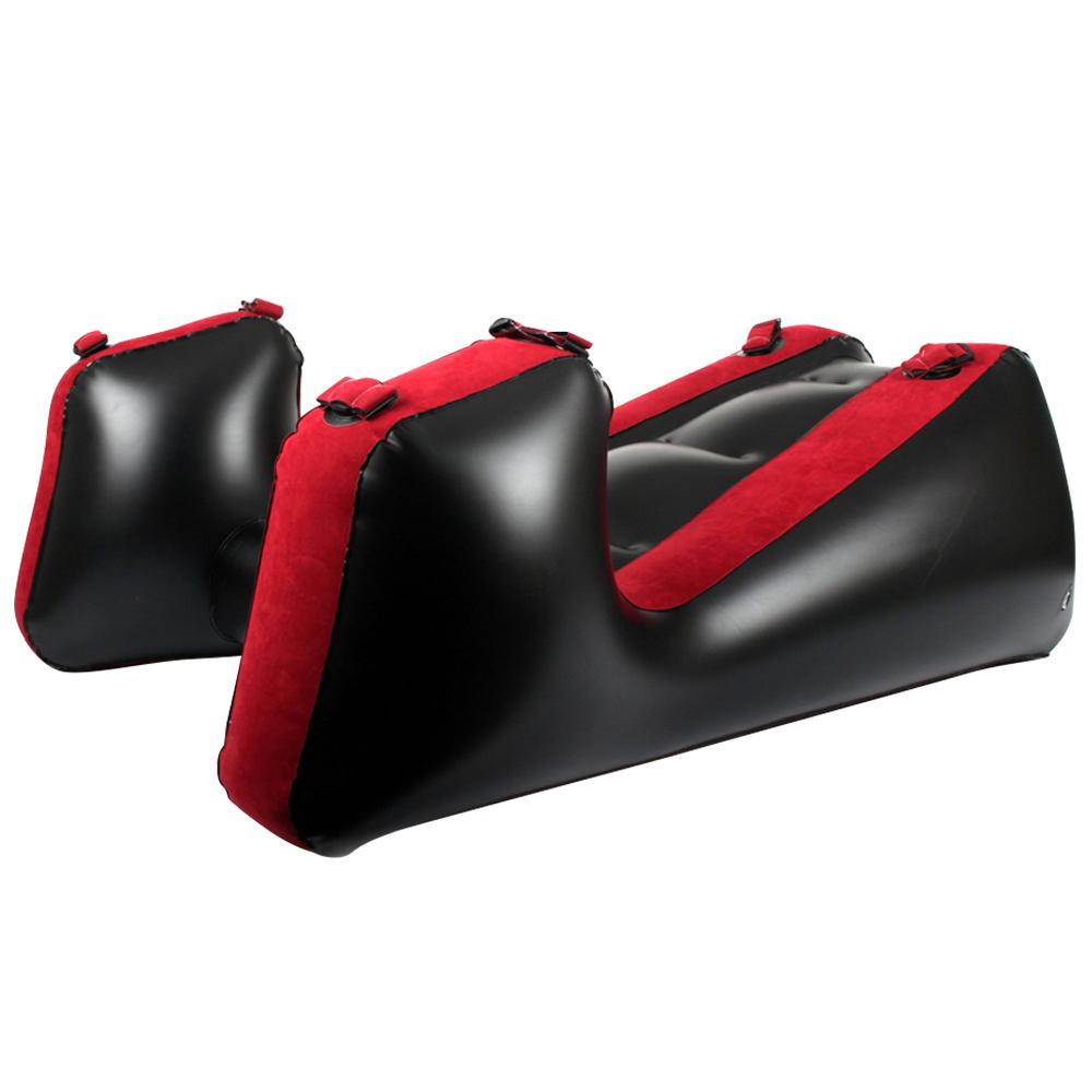Split Leg Sofa Matte SM Bondage Voksenspill Sex Stol Seng med stropper Sexmøbler Hjelpemiddel Oppblåsbare Sexverktøy For Par Kvinner