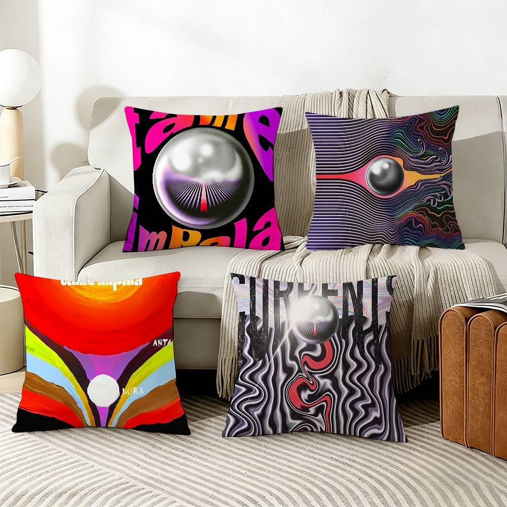 Fine Glasses Unisex Currents T-Tame I-Impala Various Sizes Square Pillow Case For Car Home Bedchamber Decor