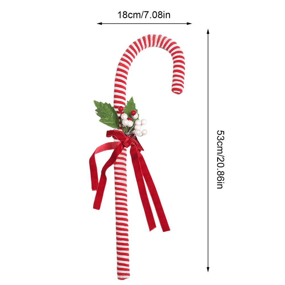 Candy Cane Decorations Outdoor Christmas Festive Decoration Festive Tree Hangable Ornament For Front Door Office Living Room