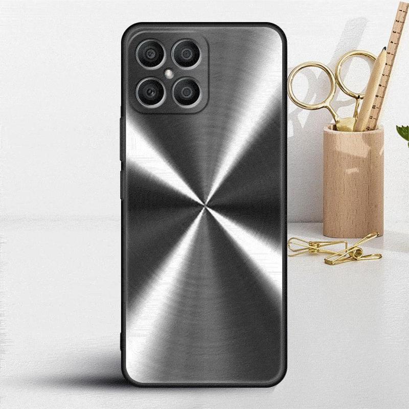 Dark Brushed Metal Texture Cool Print Case For Honor X8 X8a 90 X9a 8X 70 50 20 Magic5 Pro 9X P60 P50 Black Soft Phone Funda
