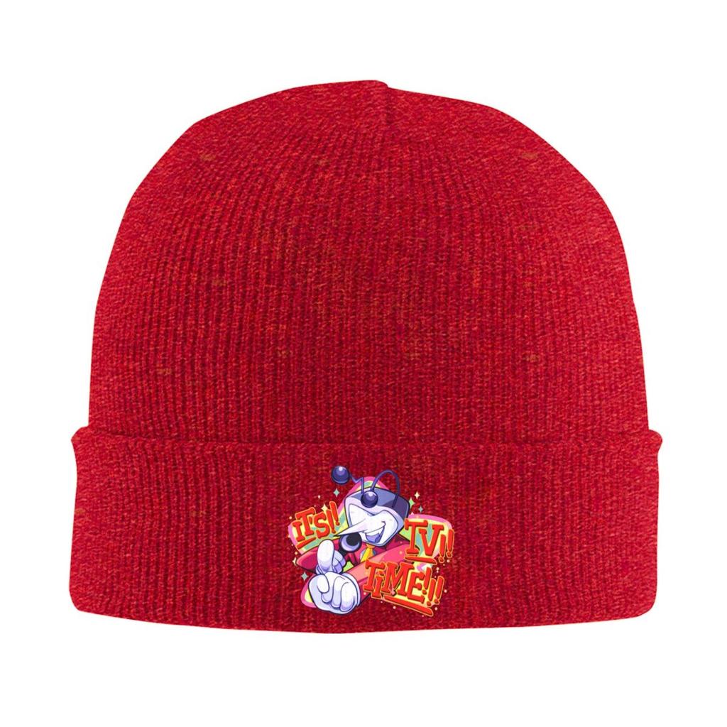 Deltarune Tenna TV Time Warm Knitted Cap Hip Hop Bonnet Hat Autumn Winter Outdoor Beanies Hats for Men Women Adult