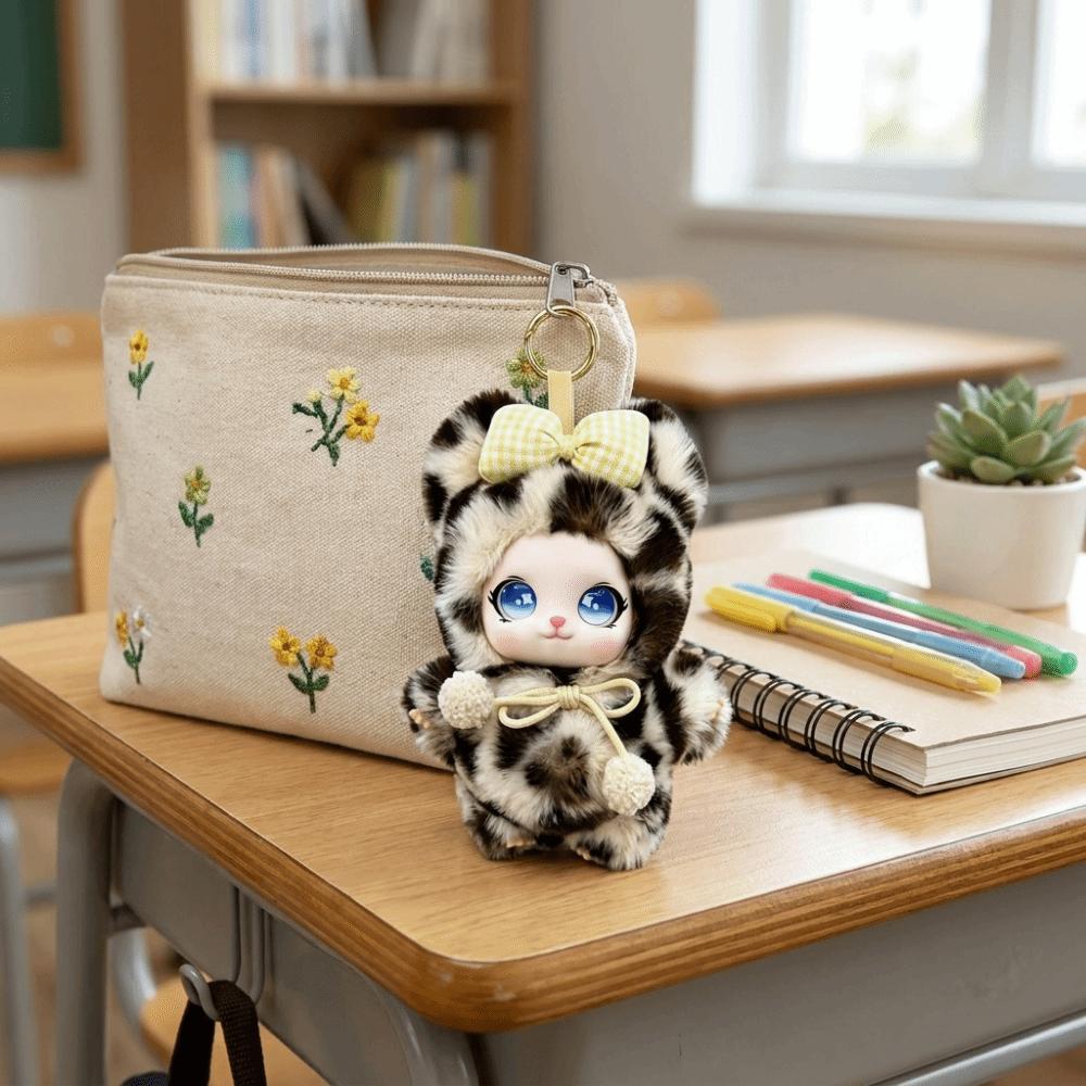 Sparkling Big Eyes Plush Doll Pendant Cute Plush Toy Keychain Doll Ornament  Backpack Decoration