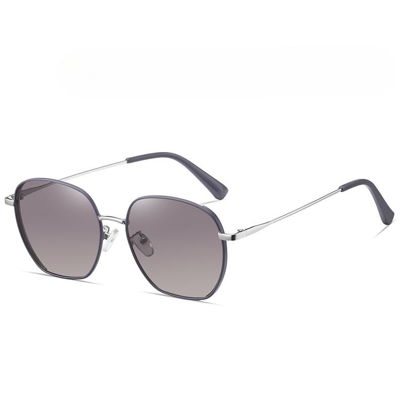 Modische polarisierte Sonnenbrille für Damen, quadratisch, großer Rahmen, UV400-Schutzbrille, TAC-Sonnenbrille