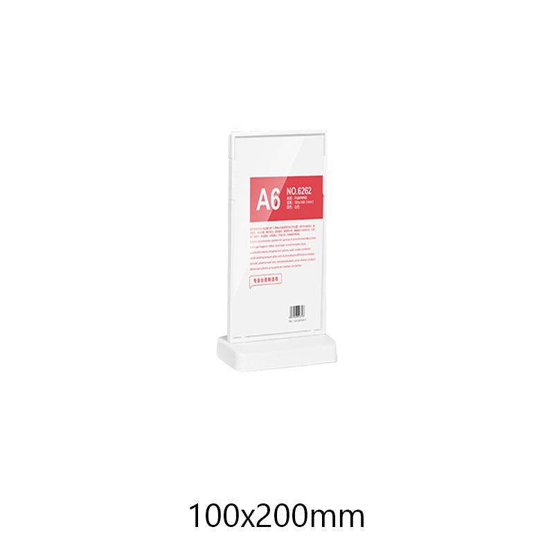 Acrylic Table Card Display Board A4 A5 A6 L-Shaped Table Sign Price Card Billboard Stand Picture Poster Art Display Frame Empty