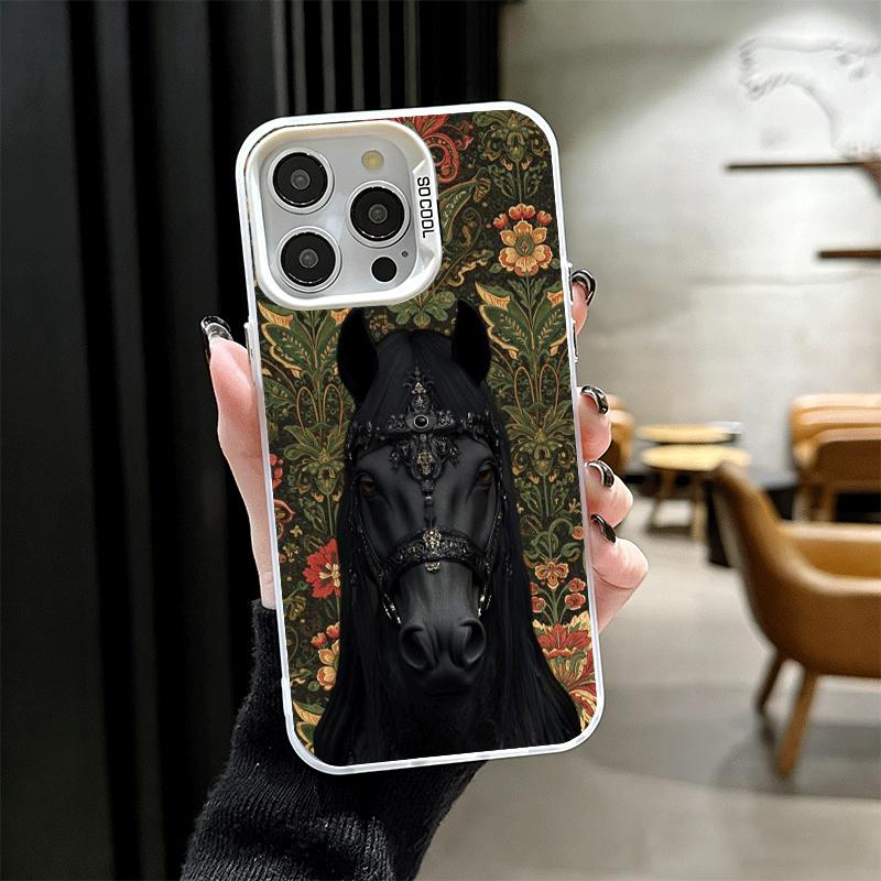 Horse Art Aesthetics Shockproof Phone Case for iPhone 17 Air 16 16E 15 Pro Max 14 Plus 13 Mini 12 Back Cover Anti Fall Fundas