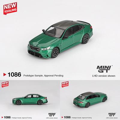 MINIGT 1086 Auf Lager 1:64 BMW M5 G90 Isle Of Man Green Metallic Druckguss-Automodell Sammlung Spielzeug