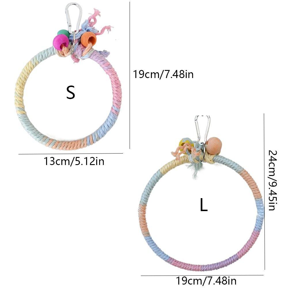 Paw Grinding Parrot Hanging Clip Colored Parrot Standing Stick Parrot Birds Cage Toy Training Toys