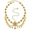 Indian Head Chain For Women Arabic Gold Color Coins Tassel Bridal  Headdress Wedding Accessories