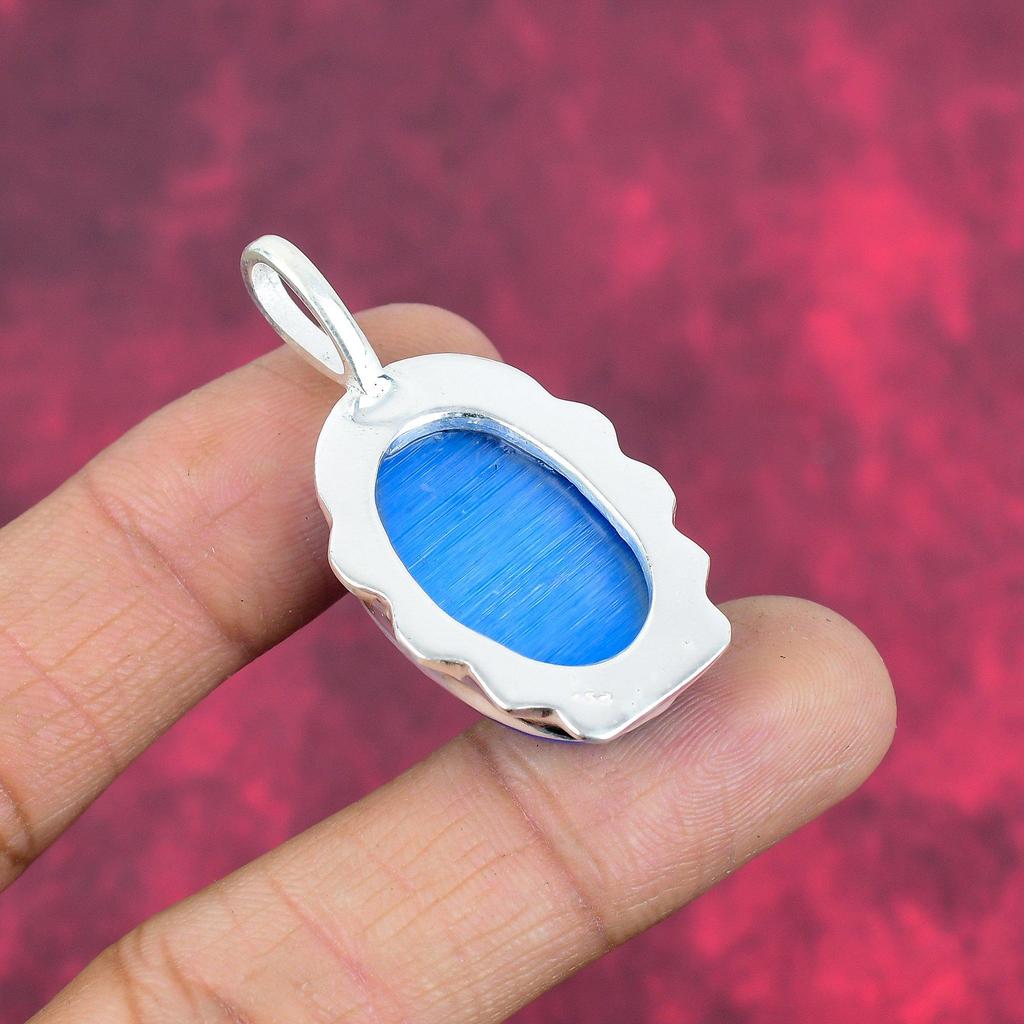 Monalisa 925 Solid Sterling Silver Pendant, Handmade Gemstone Pendant Jewelry, Gifts For Wife Brand New Pendant