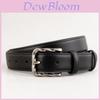 Ladies Leather Belt With Classic Pin Buckle For Casual And Office Wear