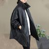Autumn Spring Winter Cotton Padded Oversized Vintage Plaid Outerwears Women Casual Loose Jacket Coat