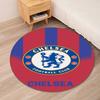 Chelsea Football Club Bedruckter Runder Teppich Teppich Stuhlteppich Bereichsteppich Eingang Fußmatten, für Bürostuhl Wohnzimmer Schlafzimmer Küchenraum.