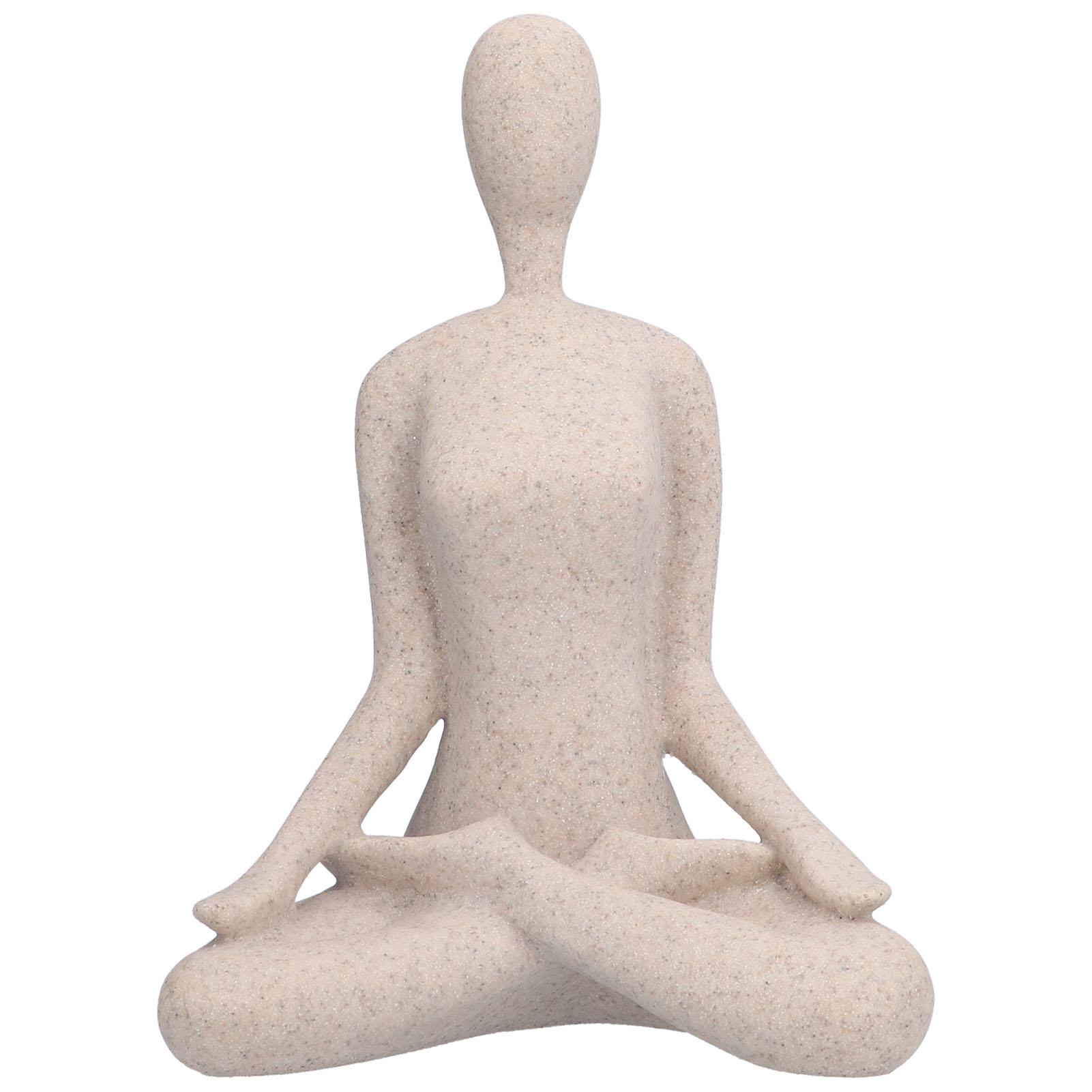 

Статуэтка в позе йоги из скандинавского песчаника, смоляные фигурки в позе йоги, коллекционные украшения, подарки для дома