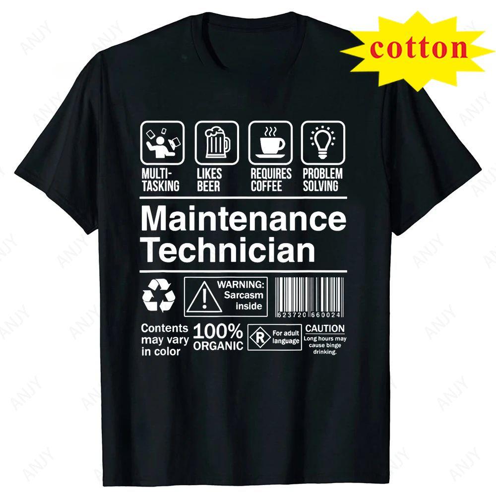 Interesting Maintenance Worker Gift Tshirt Mechanic Unisexs Tshirt Harajuku Loose Daily Shortsleeved Top