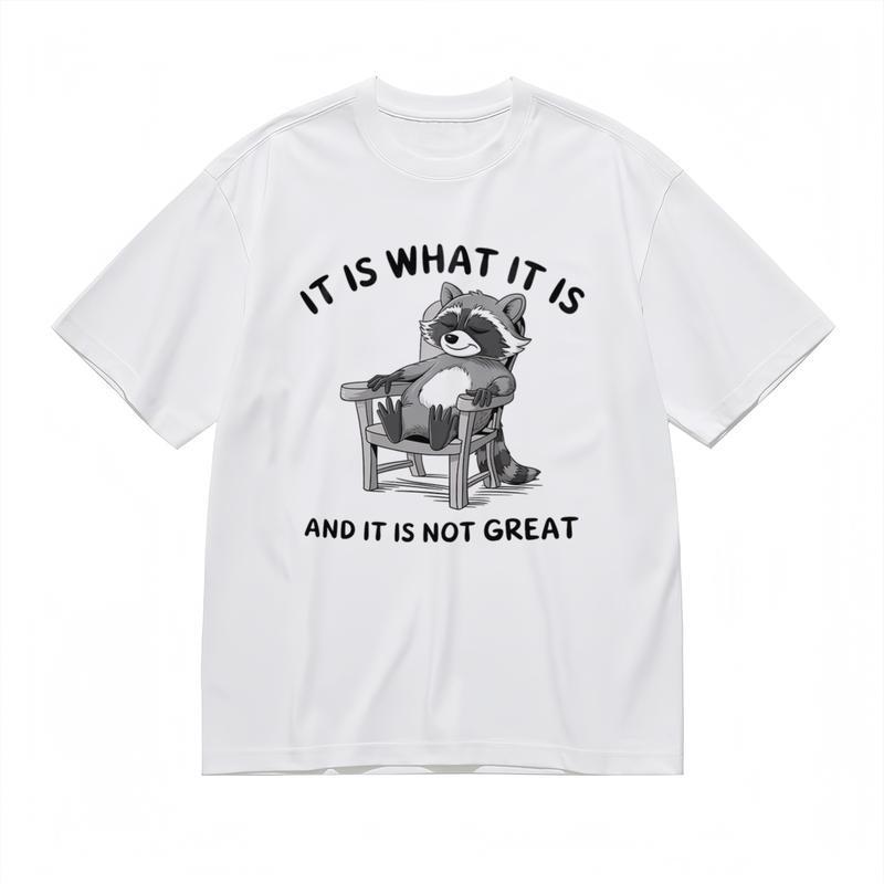 

Men s Trend Fashion Breathable Classic T-Shirt Relaxed Cartoon Animal Design Tee 3XL