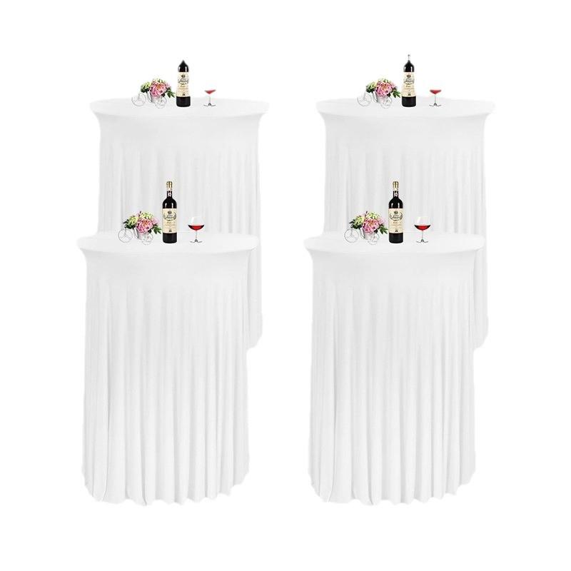Elastische runde Tischdecke für Cocktail- oder Banketthochstühle