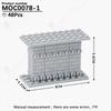 MOOXI WW2 Military Series Weapon Rack Guns Collection Model MOC Bricks DIY Assembled Building Blocks Toys For Boy Birthday Gifts