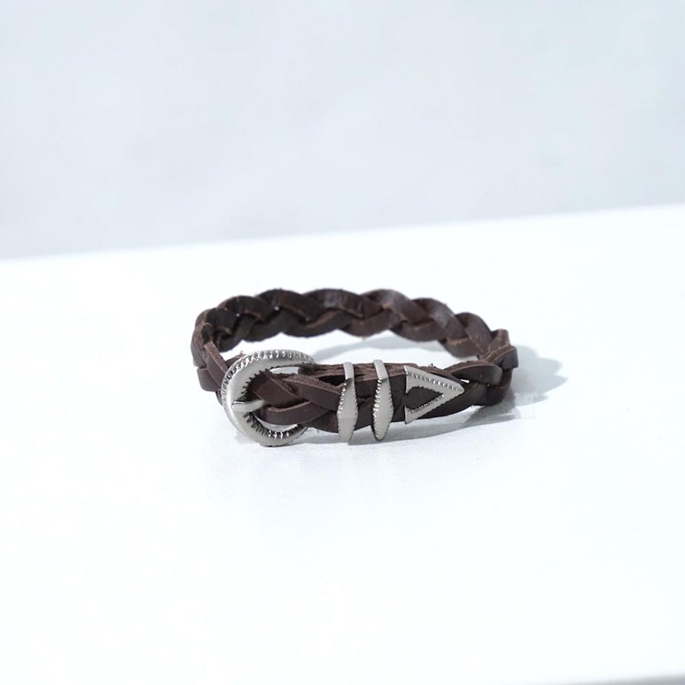 Allclassic Alcbc001 Ac Signature Bracelet W_Brown (Silver)