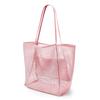 Large Foldable Mesh Beach Shoulder Bag for Outdoor Summer Travel