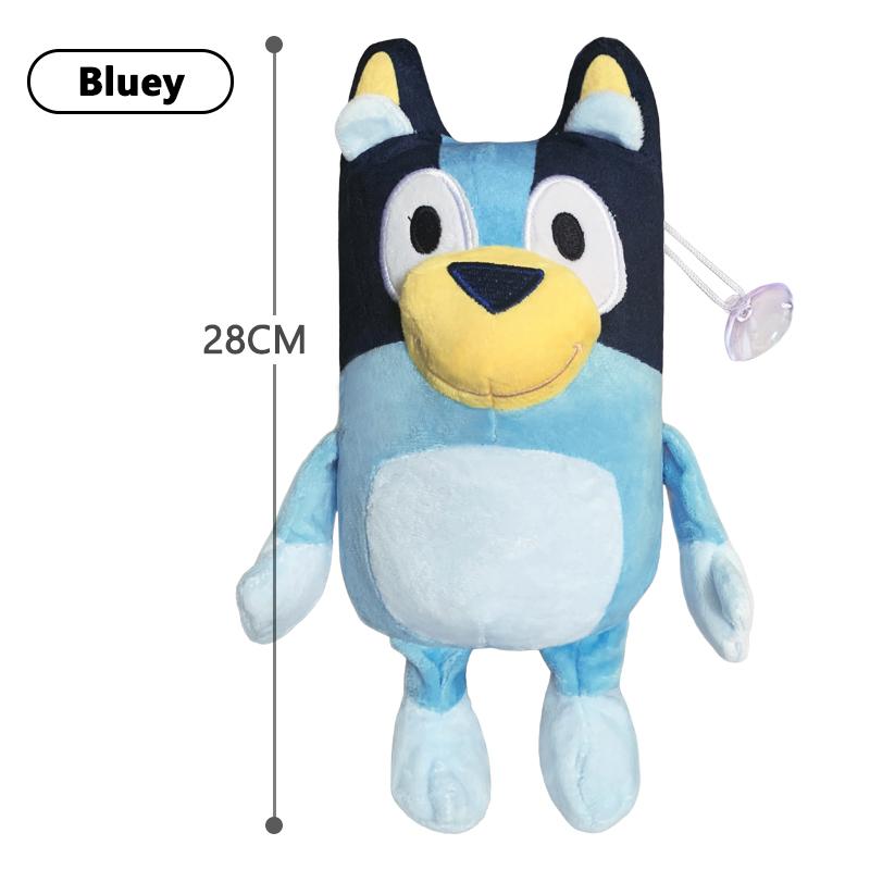 

Bluey Bingo Anime Figure Plush Dolls Animation Peripheral Dog Dad Bandit And Mom Chilli 28CM Family Stuffed Toys Kids Gift 28cm