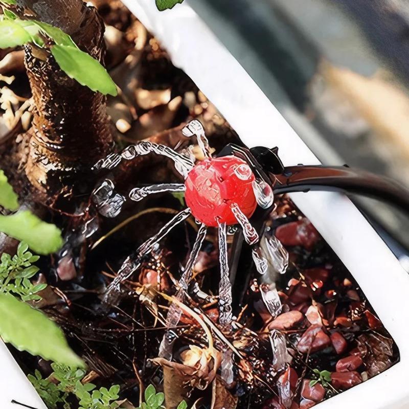 80Pcs Adjustable Irrigation Drippers 8 Hole Sprinklers Emitter Garden Micro Drip Irrigation System Balcony Yard Watering Nozzle