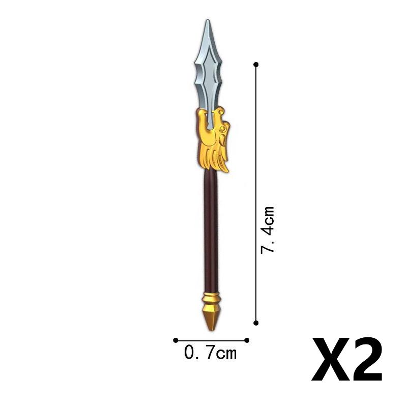 Medieval Weapons MOC Figures Building Blocks Soldiers Accessories Swords Spear Flags Shield Hammer Cowboy Guns Bricks Toys Gifts