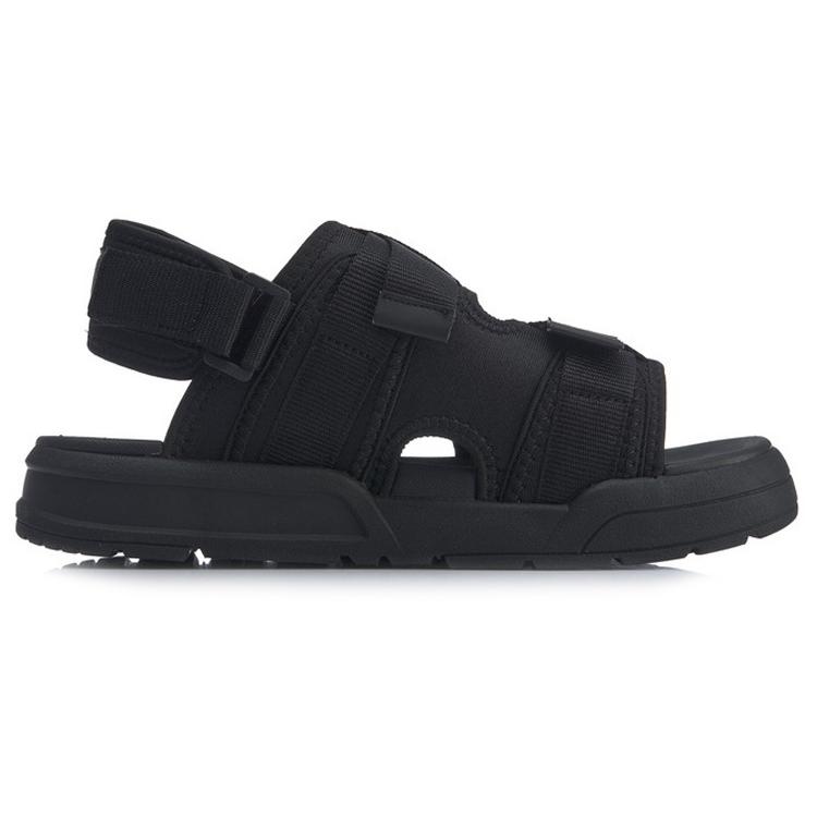 Li Ning Coca Beach Sandals Unisex Black AGUP001-1