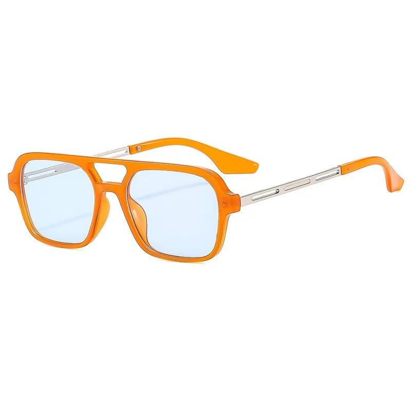 New Pilot-Style Sunglasses for Women Double-Bridge Hollow-Out Design Adult Outdoor UV Protection Glasses Men's Goggles