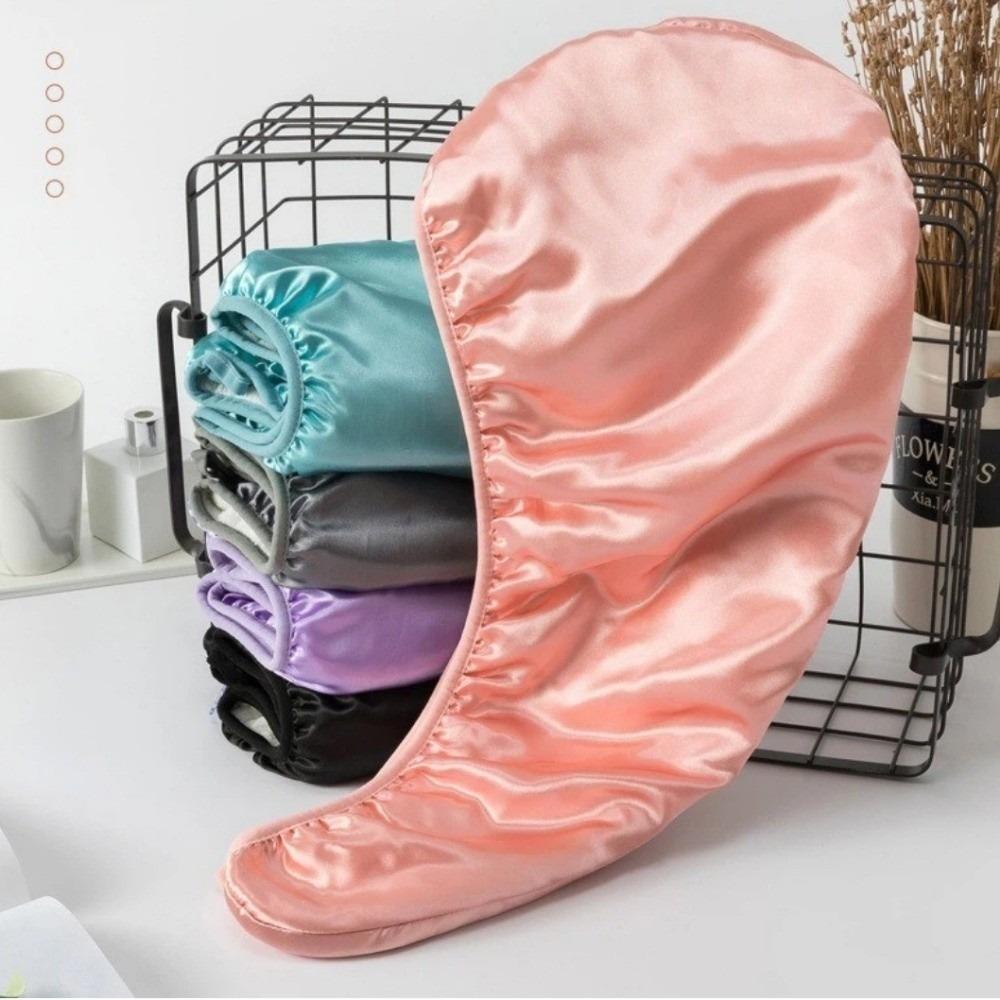 Quick Dry Hair Drying Cap Double Layer Satin Bonnet Luxury Hair Towel Women Hair Wrap