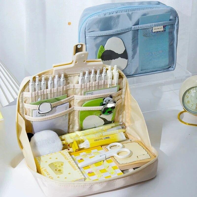 12 Στρώσεων Ανθεκτική στη Βρωμιά Μεγάλης Χωρητικότητας Τσάντα για Μολύβια Αισθητική Πάντα Σχολική Θήκη Σταθερών Ειδών Θήκη Μολυβιών με Φερμουάρ Σχολικά Είδη